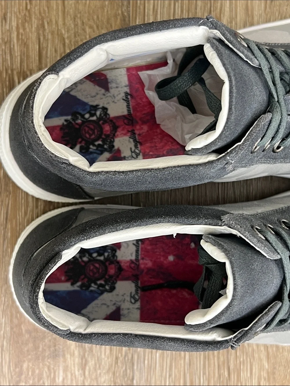 English Laundry Frankie Grey High-Top Sneakers Men’s Size 11